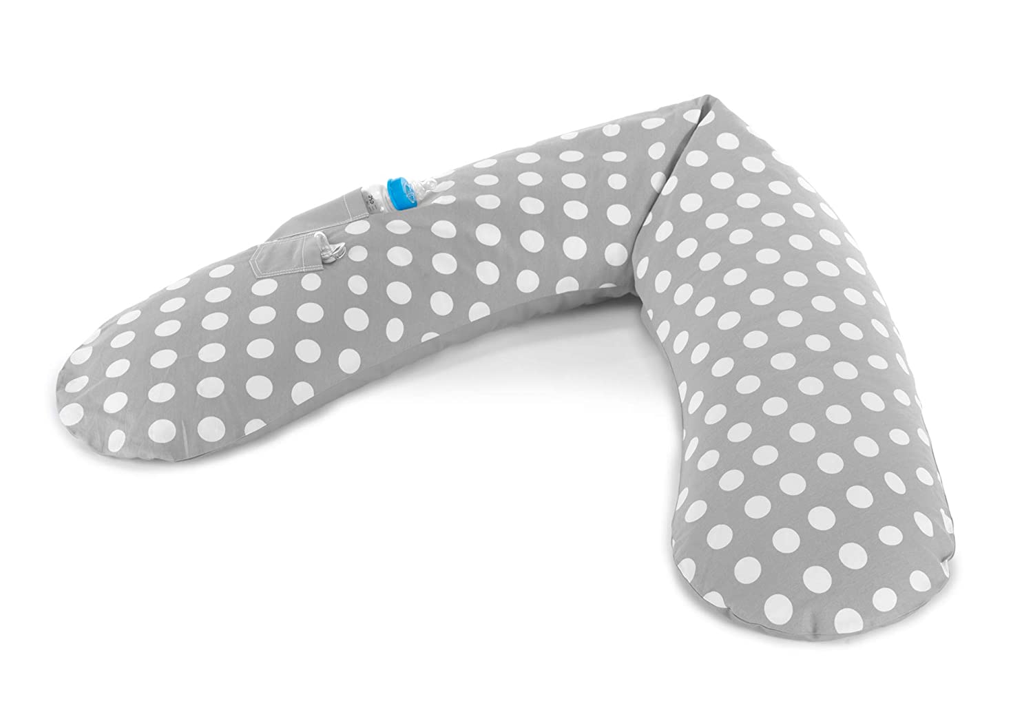 Replacement Cover For The Original Theraline Pregnancy And Nursing Pillow, 100% Cotton. Pocket attachment.