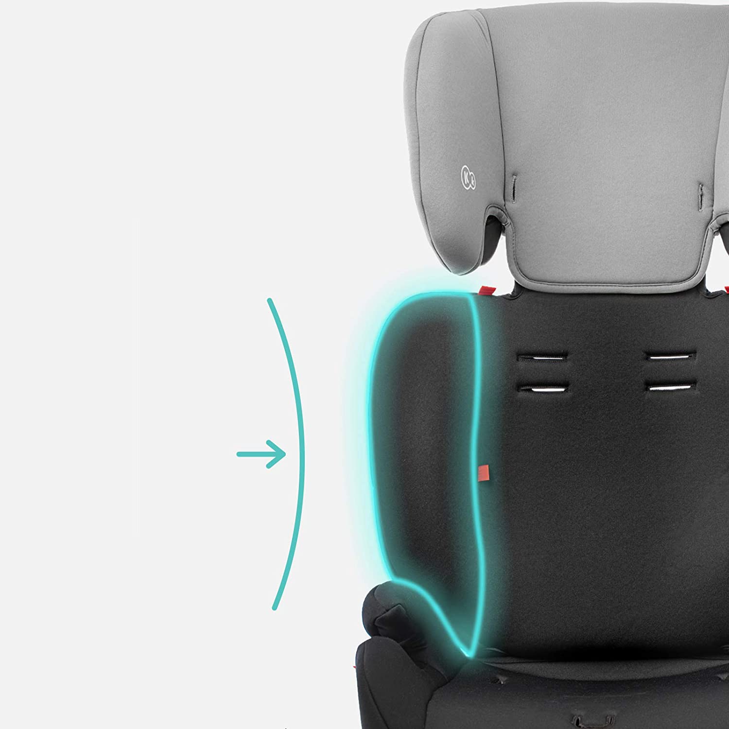 Kinderkraft Concept Child Car Seat, Child Car Seat, Child Seat, Group 1/2/3 9-36 kg, 5-Point Seat Belt, Adjustable Headrest, ECE R44/04, Black