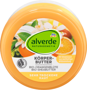 Alverde body butter organic orange blossom, organic shore, 200 ml