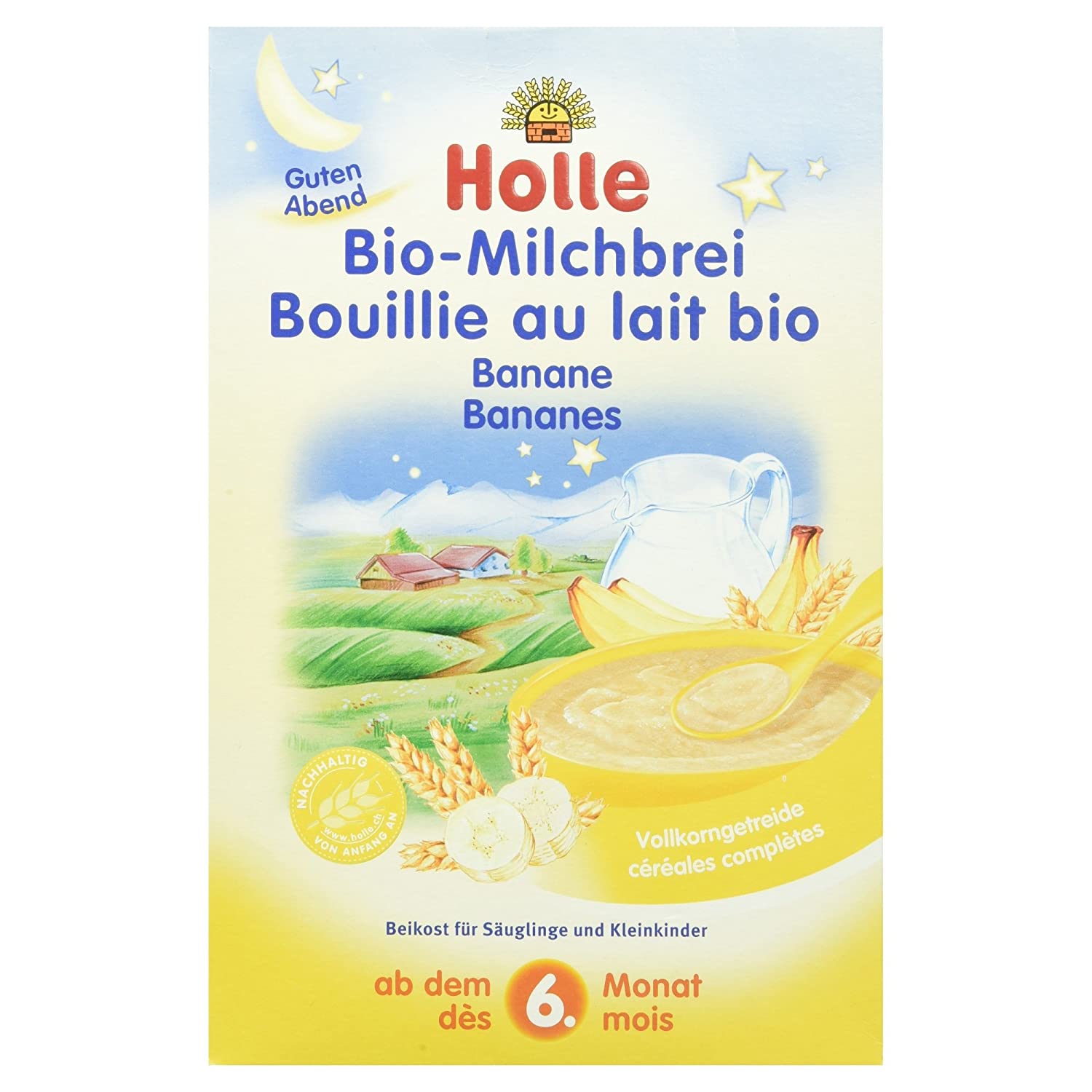 Holle Bio Milchbrei, Banane, 250g