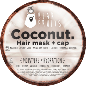 Bear Fruits Hair mask Coconut, Hair mask + cap, 20 ml