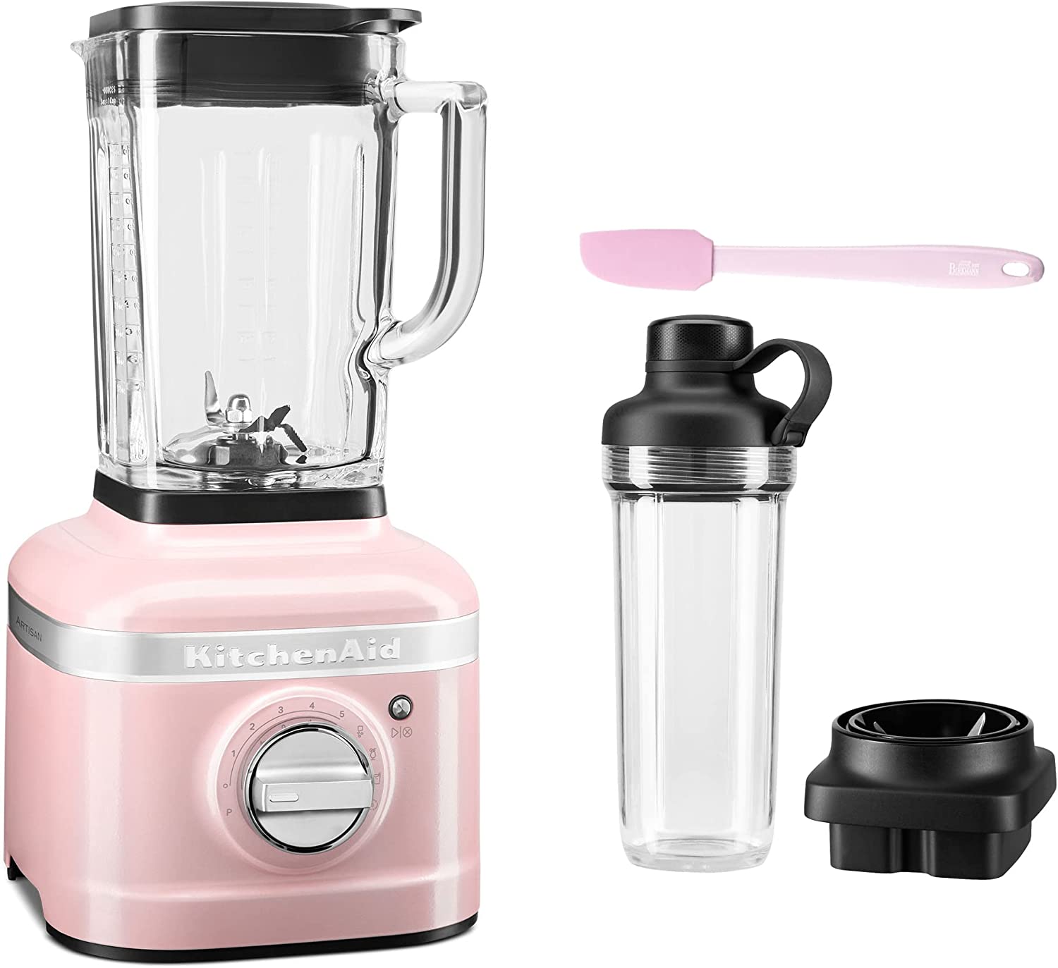 Kitchenaid Artisan K400 Stand Mixer Starter Set (5KSB4026ESP) - Includes Mixing Container Set 500 ml (5KSB2030PJB) Mini Dough Scraper