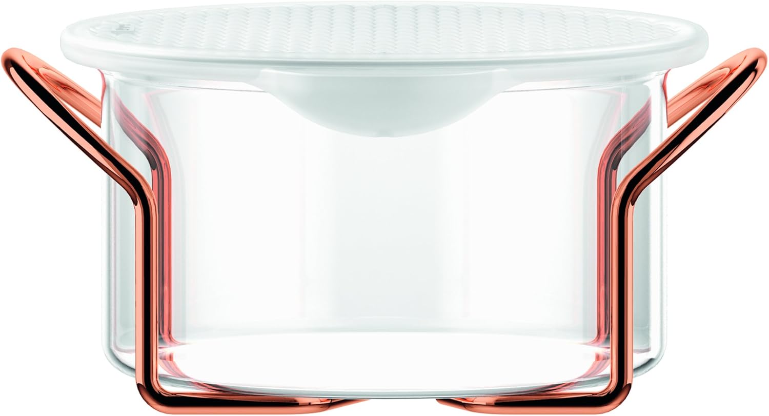 BODUM - Hot Pot Set – Baking Dish with Silicone Lid, Silicone, transparent, 1.0l