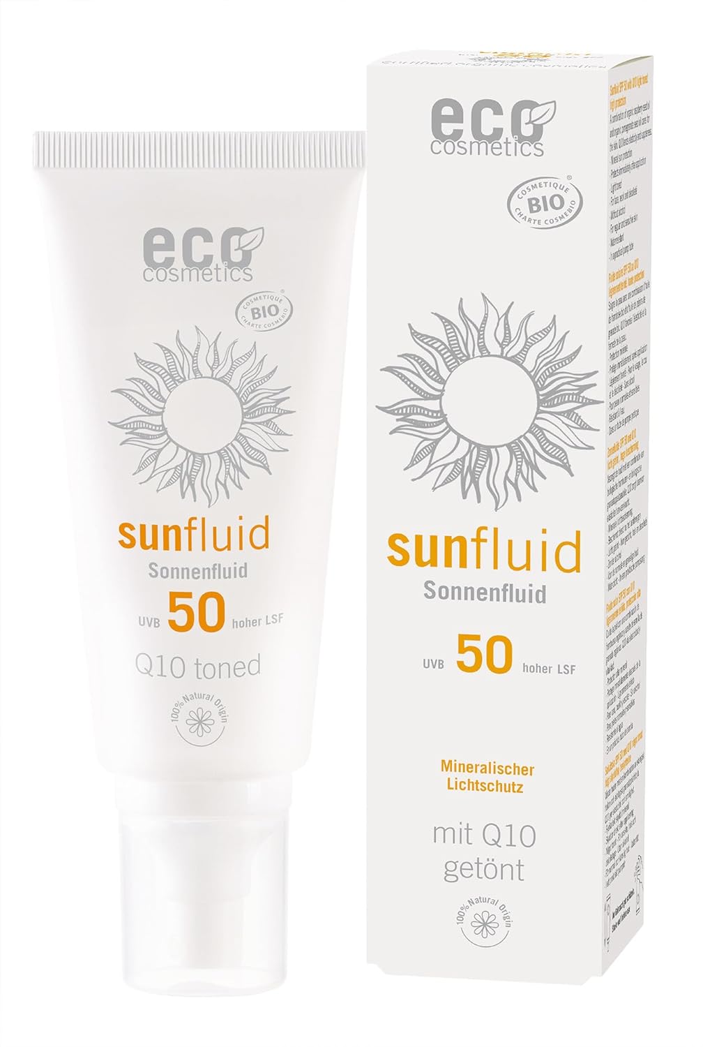 eco cosmetics Sun Fluid SPF 50 Tinted Q10 (6 x 100 ml)