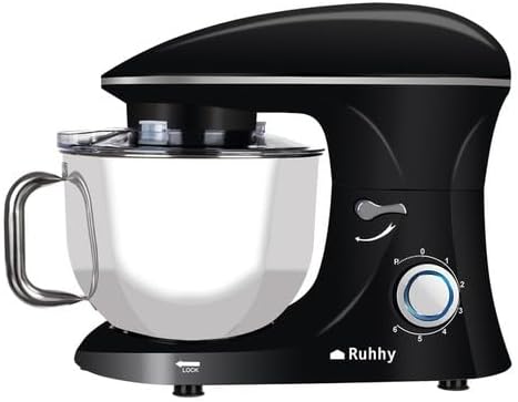 Food Processor Stainless Steel Bowl 6.2 L, 2200 W - 6 Speed ​​Levels + Pulse Function Kitchen Appliances for Cakes and Bread with Baking Accessories for Hobby and Professional Chefs