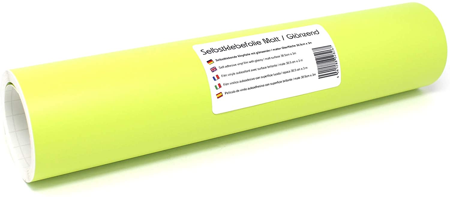 Finest Folia (12,89€/M² Selbstklebende Plotterfolie Bastelfolie 31Cm X 3M 1
