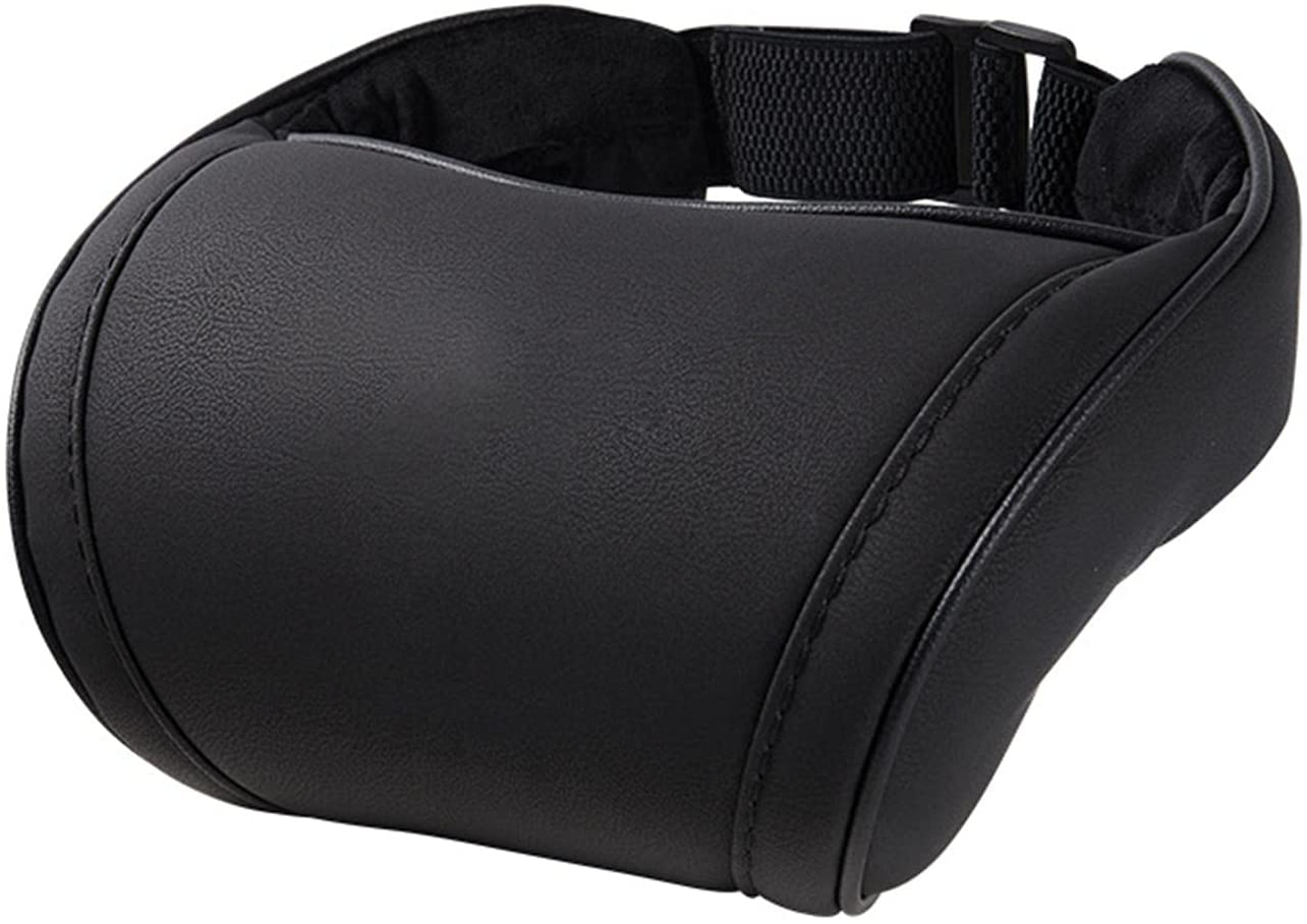 SDFLKAE Car Seat Headrest Neck Cushion Easy Installation Sleep Support for Tesla Model S Black