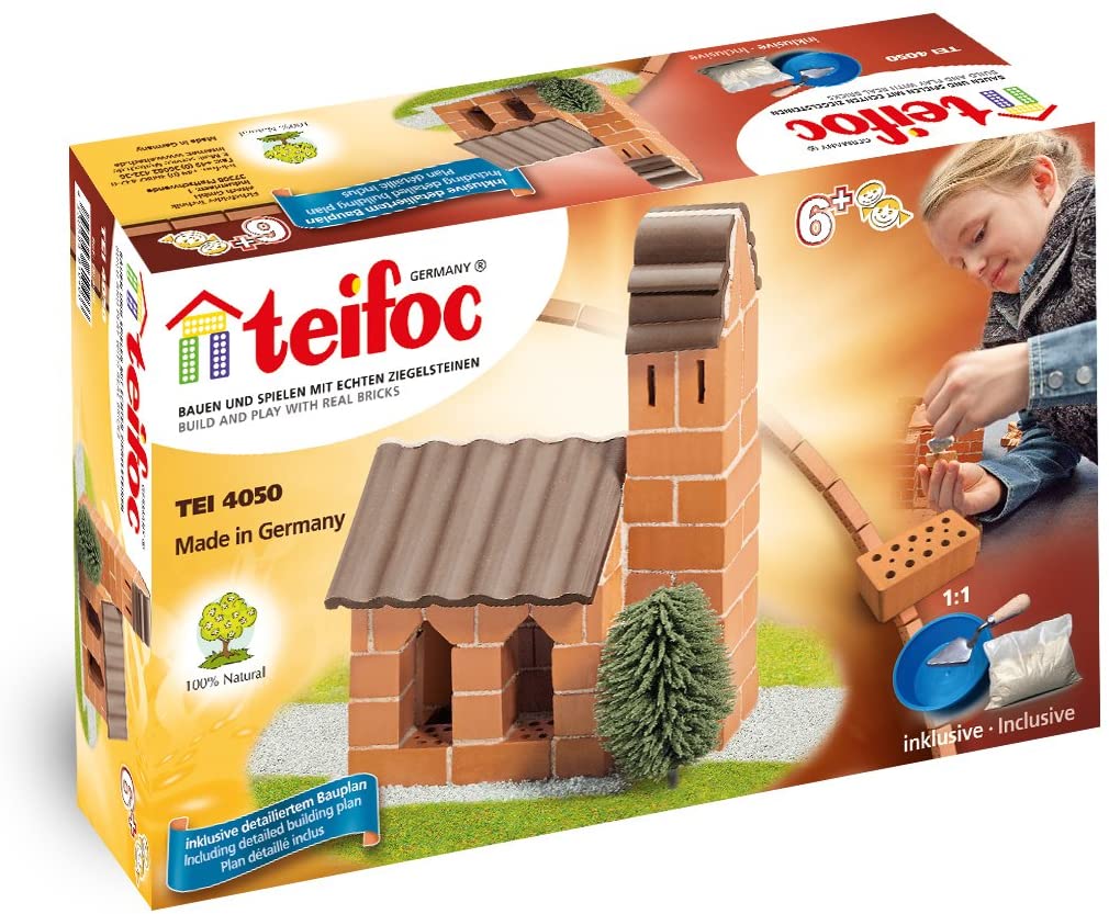 Teifoc Stone Building Boxes Construction Toys, Multi Colour