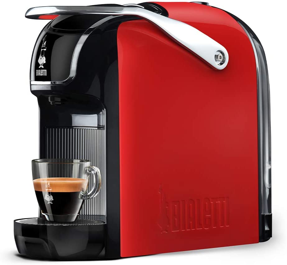 Bialetti Break Espresso Machine with Capsules Aluminium Compact Design Red