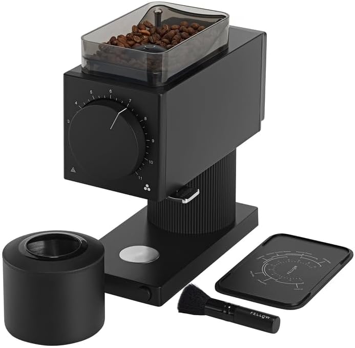 Fellow Ode Gen 2 Automatic Coffee Grinder, Black, 31 Grinding Levels, 2nd Generation Beans, Anti-Static Technology, 220V