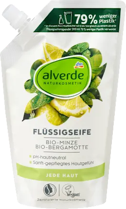 Liquid soap mint, bergamot refill pack, 500 ml