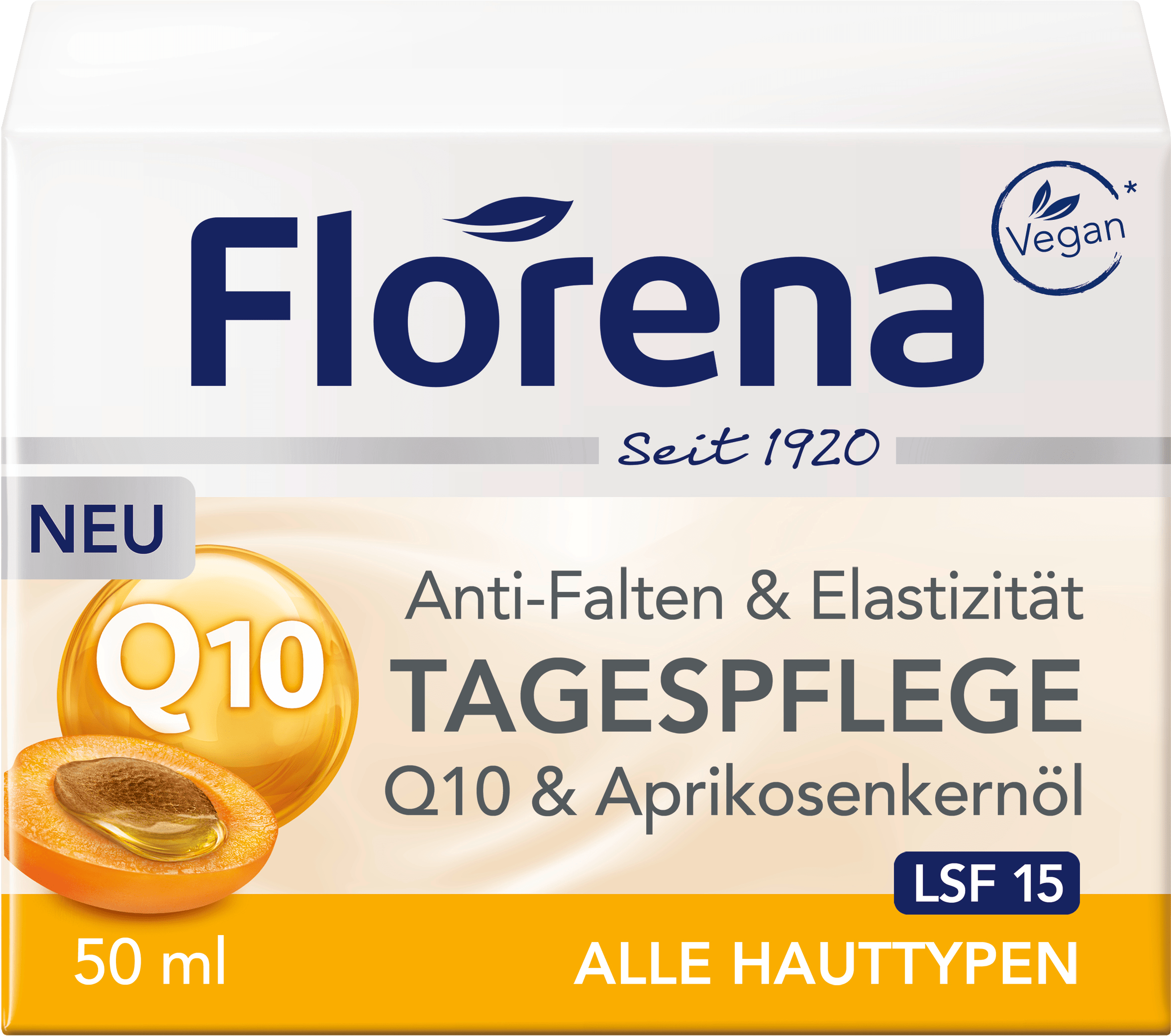 Florena Day Cream Q10 & Apricot Kernel Oil, 50 Ml