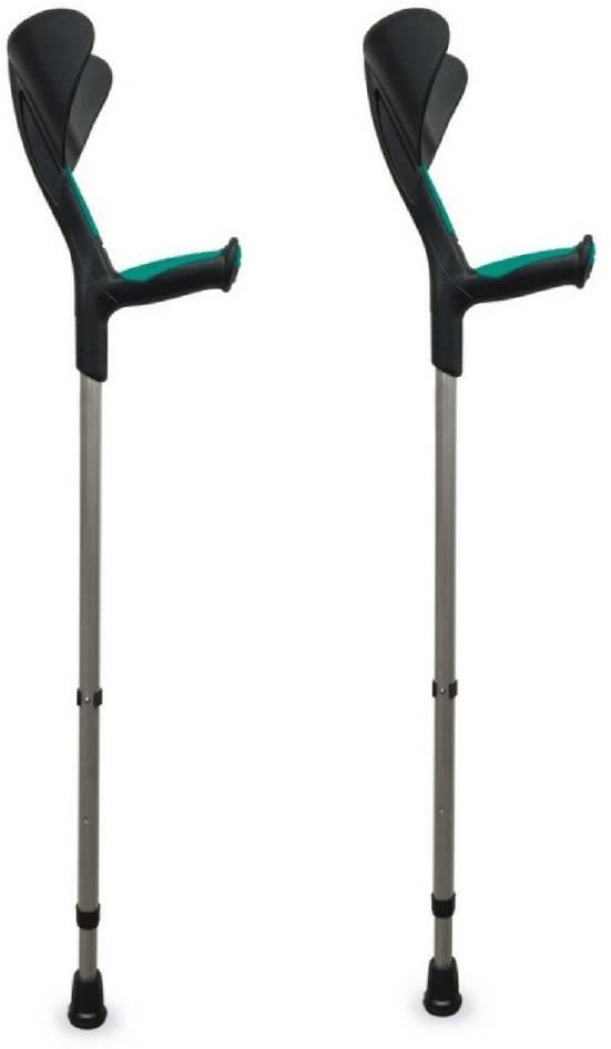 Pack Of 2 Aluminium Crutches With Anatomical Handle