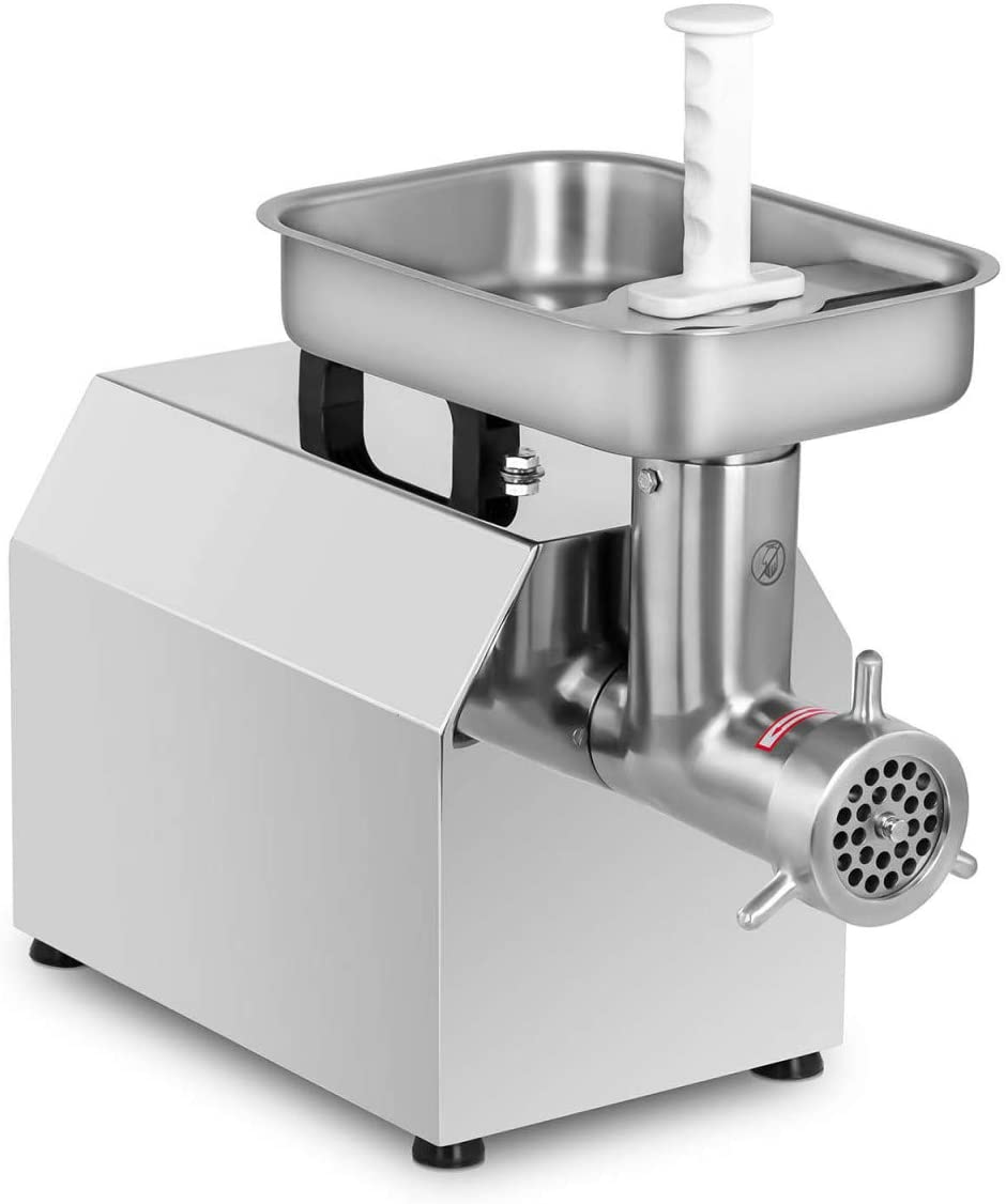 Royal Catering RC-MM220 Stainless Steel Meat Mincer 220 kg/h with 3 Sausage Attachments Meat Machine