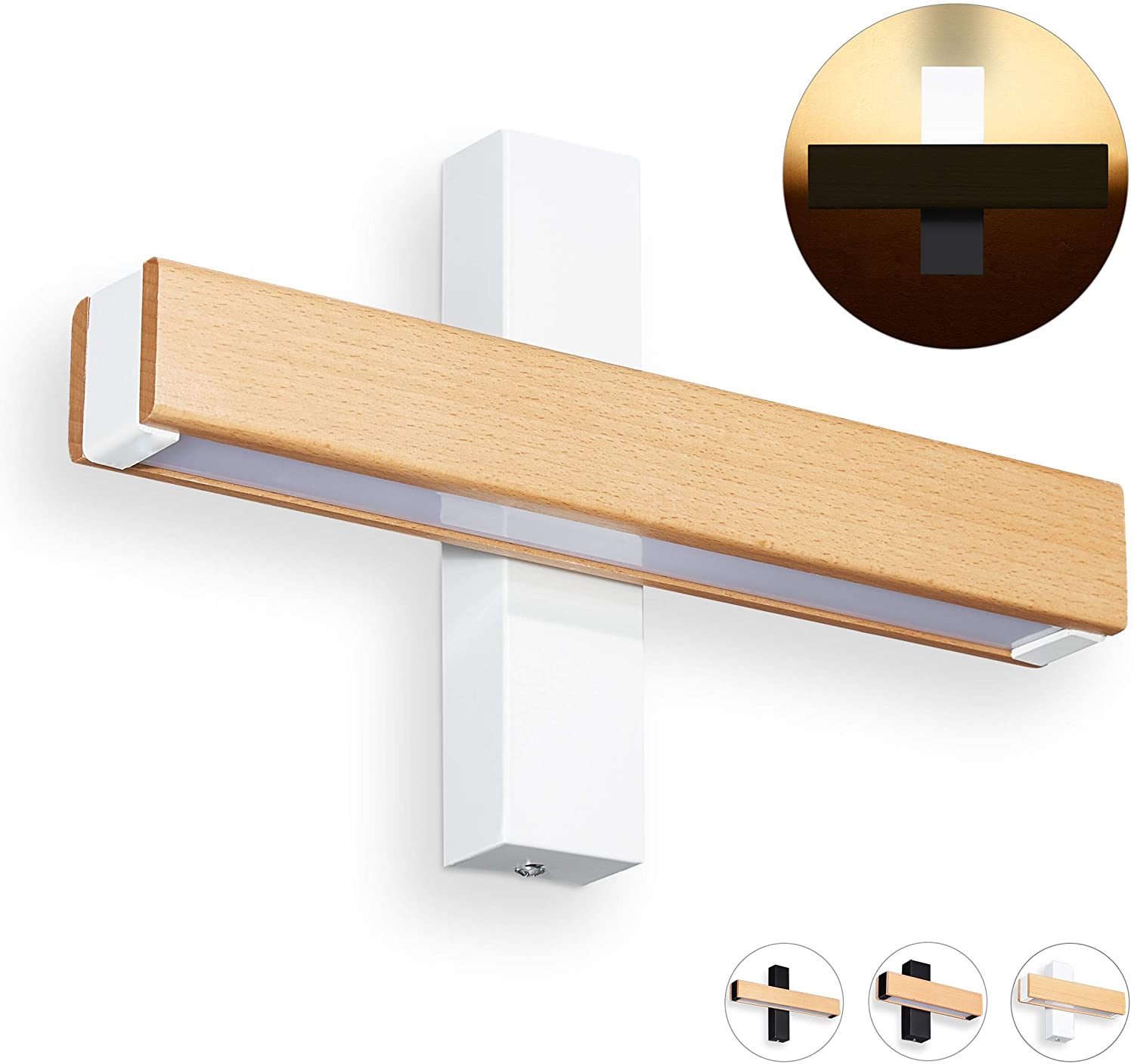 Relaxdays Wall Light Led Indirect Light Indoor Lighting For Hallway Stairs 