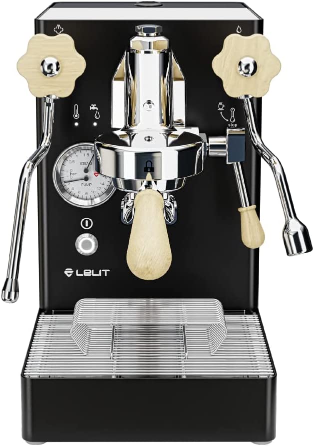 Lelit Marax Pl62x-Eucb Black Coffee Machine with L58E BREWING Unit and HX Double System