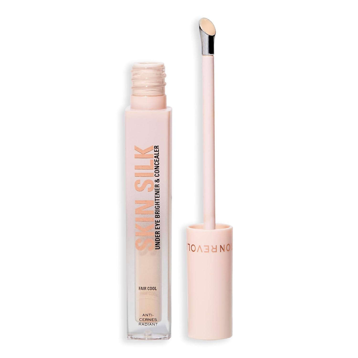 Revolution Skin Silk Radiant Serum - Eye Brightener - Hydrates and Smooths with Hyaluronic Acid and Squalane - Vegan & Cruelty-Free - Fair Cool - 4 ml