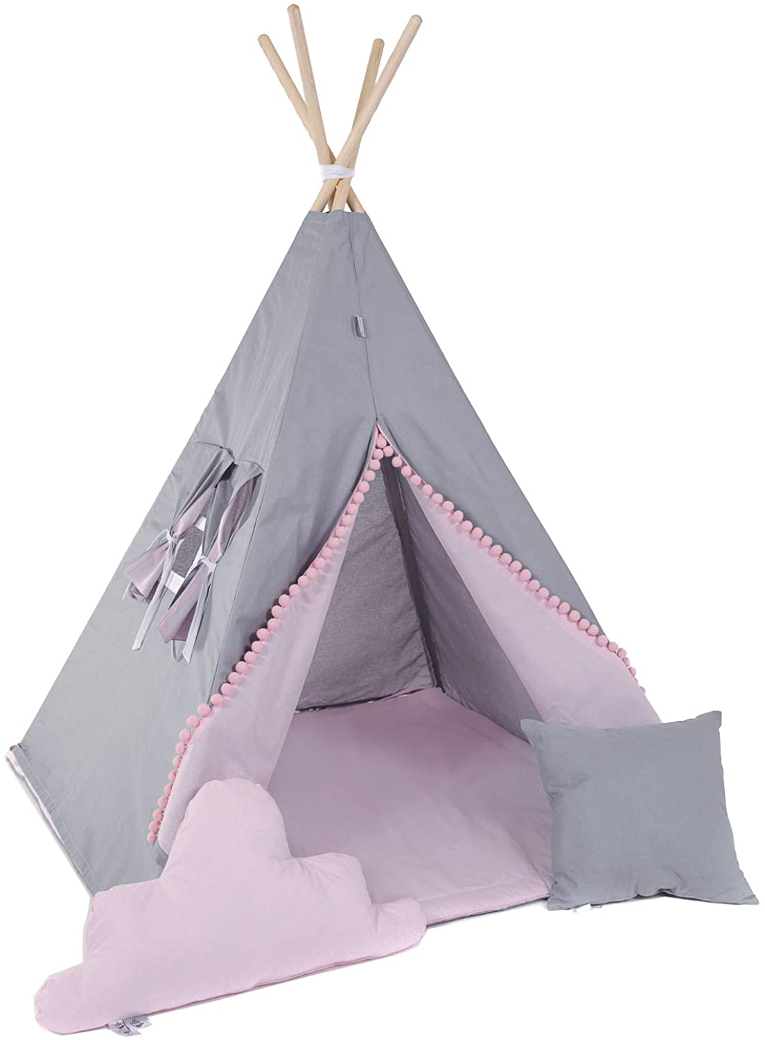 Golden Kids Childrens Play Tent / Teepee / Tipi Set For Children, For Indo