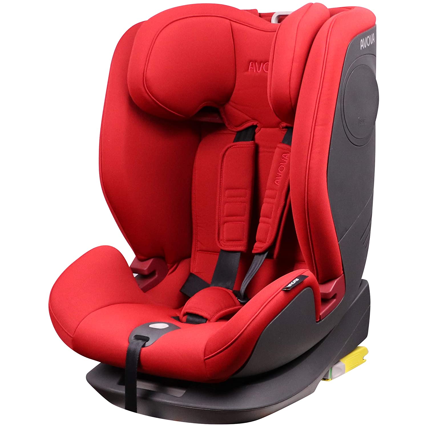 AVOVA Sanderling-Fix Children\'s Car Seat Maple Red with Isofix for Children from 9 Months to 12 Years 9-36 kg
