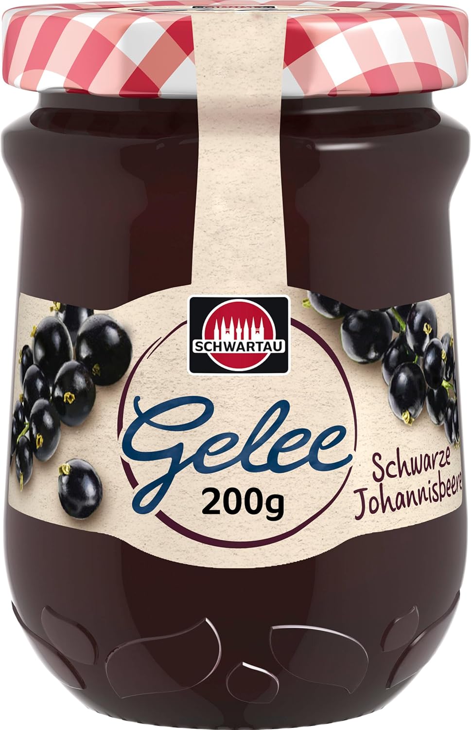 Schwartau Black Currant Jelly from Fruit Juice, 200g