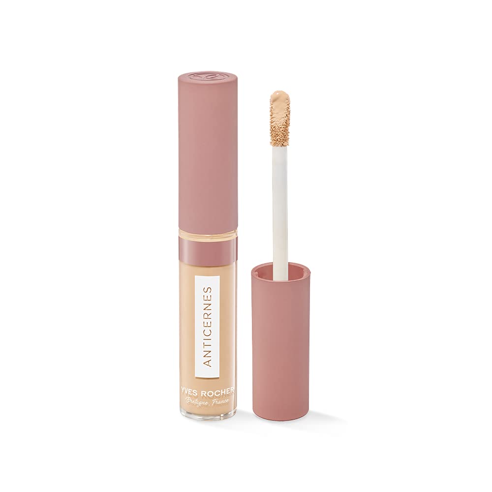 Yves Rocher COULEURS NATURE Concealer Light Reflective & Opaque Rosé 200 for an Even Complexion and Awake Eyes, 1 x 7 ml Pen, ‎rosé