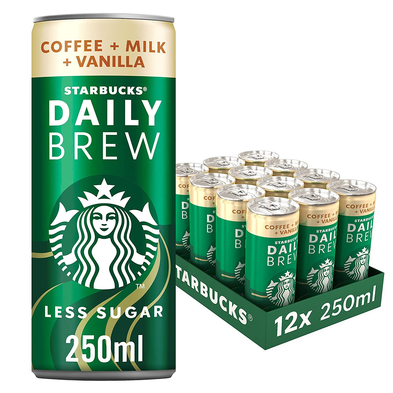 Starbucks Daily Brew Vanilla (12 x 250ml)