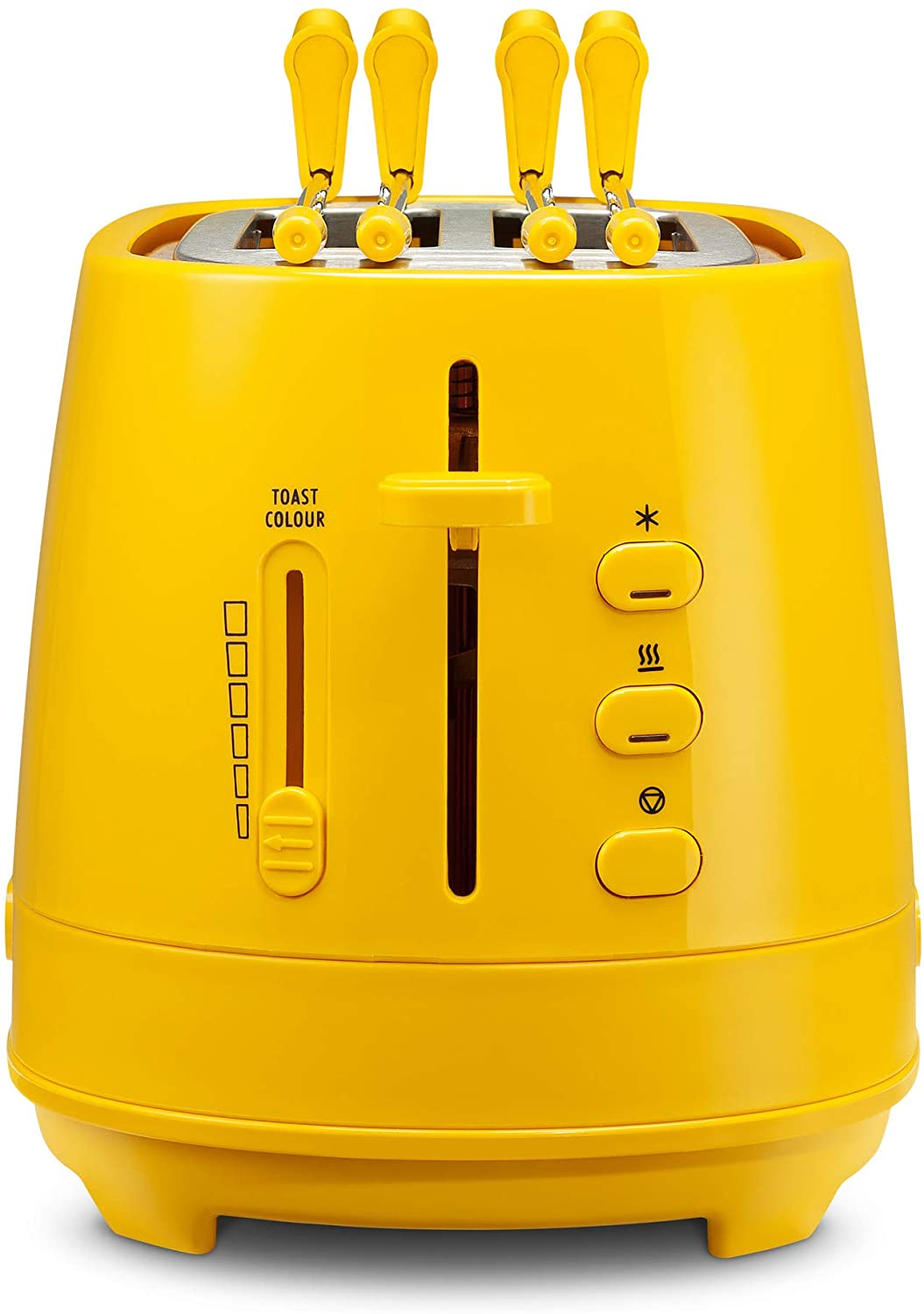 DeLonghi De Longhi CTLAP2203 Toaster with Tongs 550 Watt Yellow