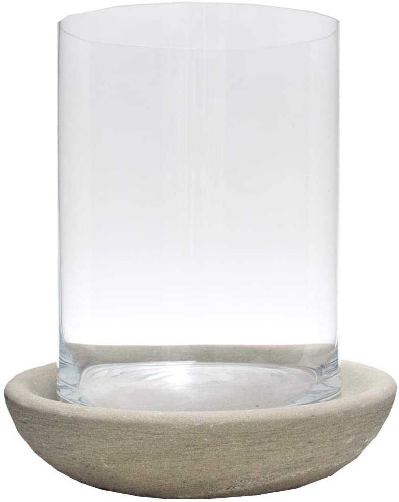 Varia Living Jade Basalite Tea Light Holder Made Of Glass And Basalite Ston