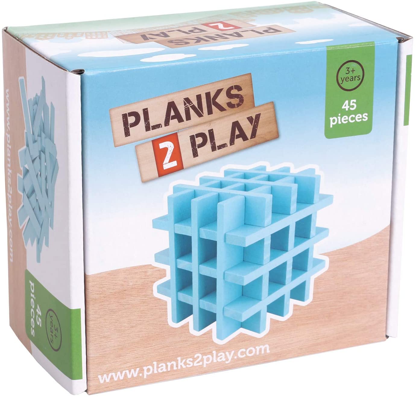 Planks 2 Play - 45 Planks - Light Blue