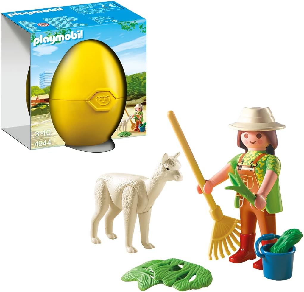 Playmobil 4944 Easter Zookeeper with Alpaca Gift Egg