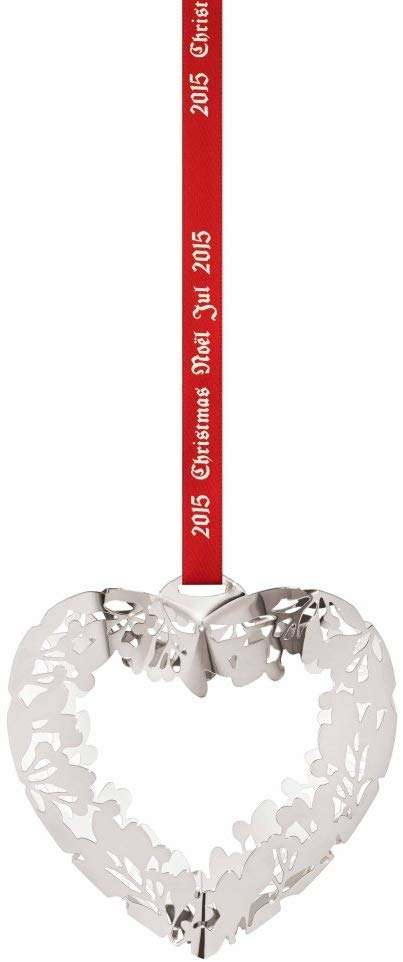 Georg Jensen Silver Heart Christmas Hanging Mobile 2015