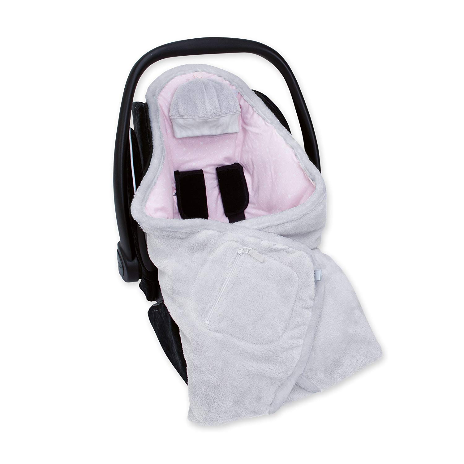 Bemini by Baby Boum 492STARY90SF Biside Softy Jersey Universal Swaddling Blanket for Baby Seat, Car Seat, 90 Plum