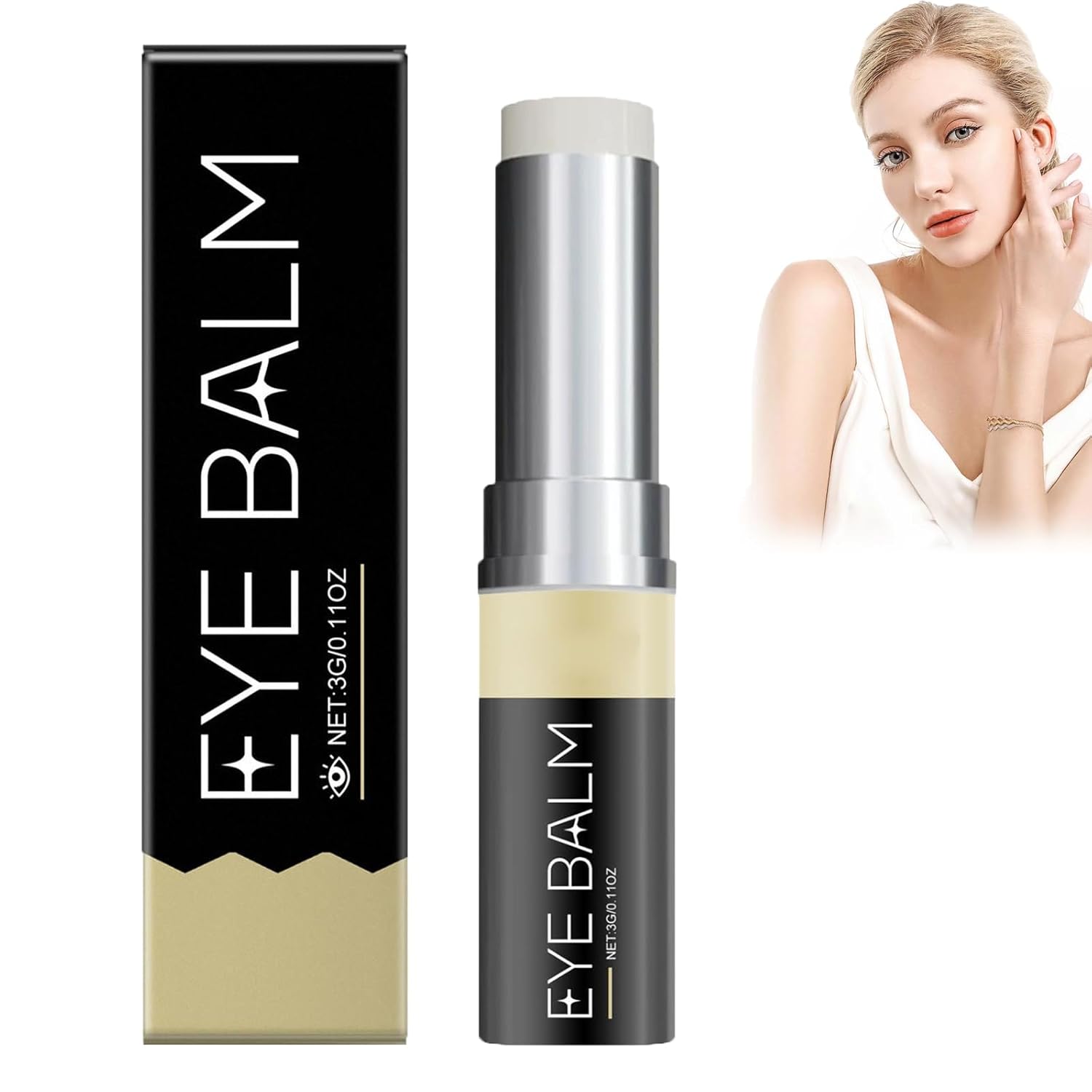 Lumibalm for Under Eye Bags Bags, Lumibalm for Under Eye Bags, Lumibalm for Under Eye Bags, Instant Firm, Turmeric Retinol Eye Cream Stick, Erases Eye Bags Within Minutes (1)