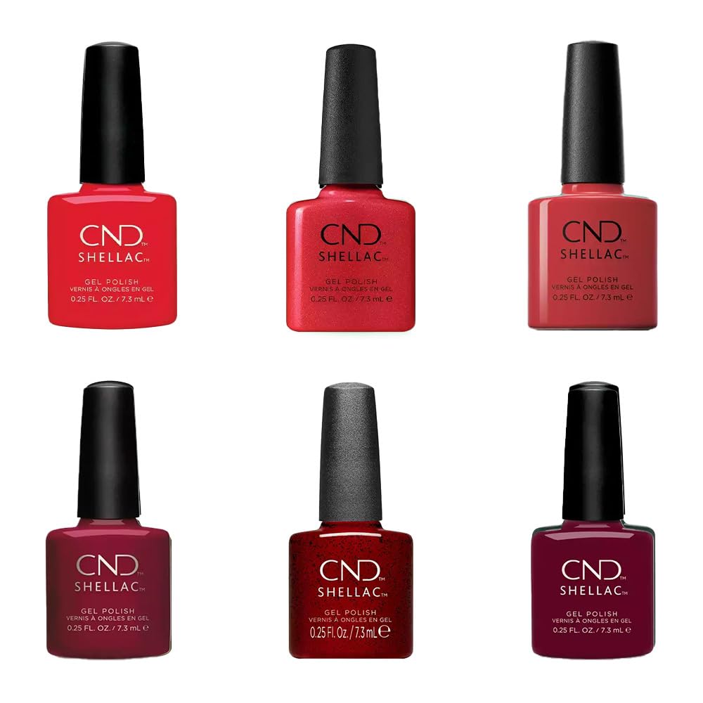 Generic CND Shellac Manicure Set: CND Shellac Liberte 7.3 ml & CND Shellac Signature Lipstick 7.3 ml - High-Quality Nail Care