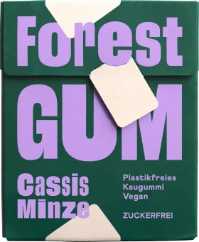 Chewing gum cassis mint, sugar -free 20g, 10 hours