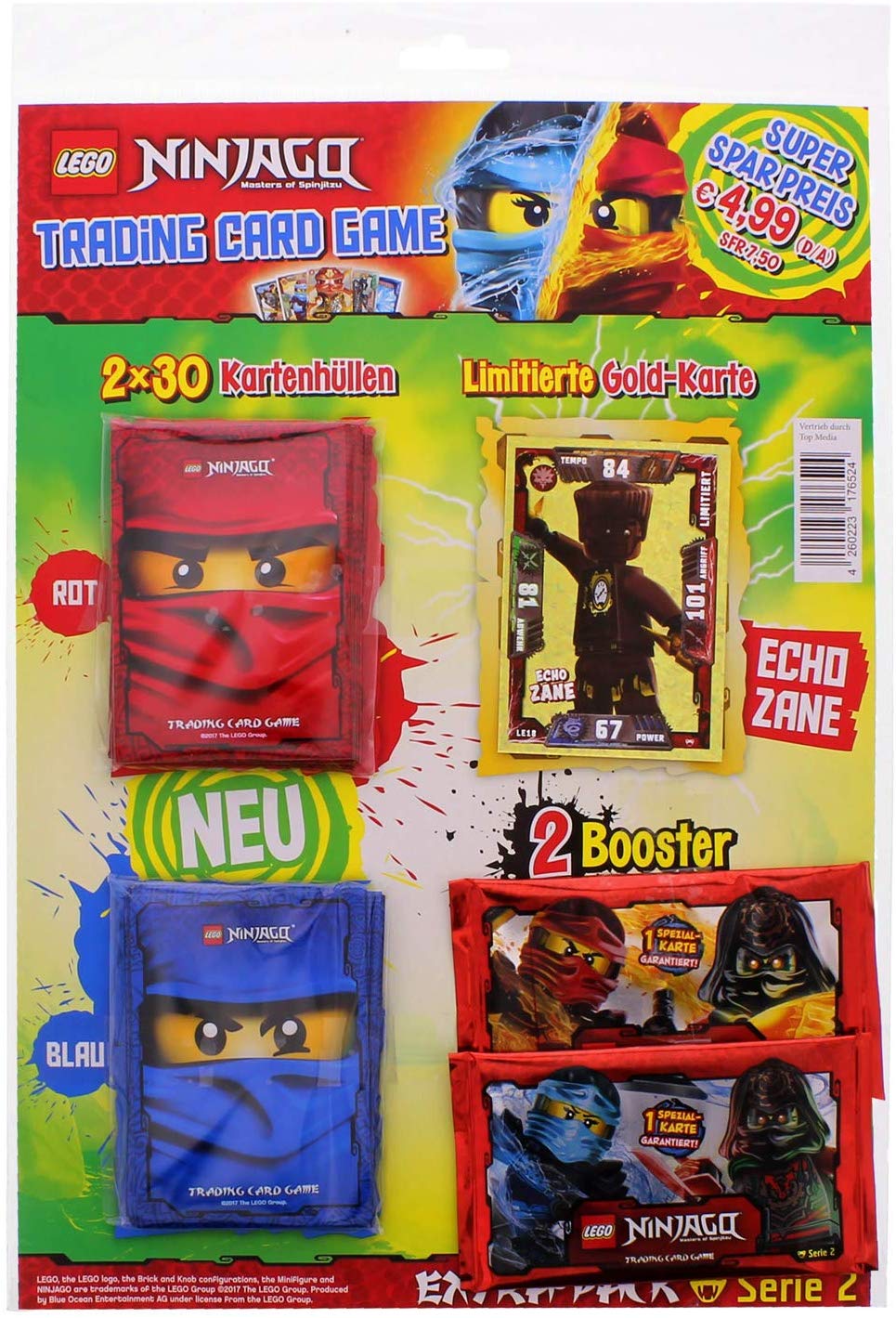 Ninjago Masters Of Spinjitzu Extra Pack Series 2 Trading Card Game