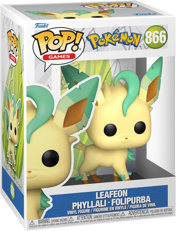 Funko POP! Games: Pokemon - Leafeon - Collectable Vinyl Figure for Display - Gift Idea - Official Merchandise - Toys for Kids & Adults - Video Games Fans