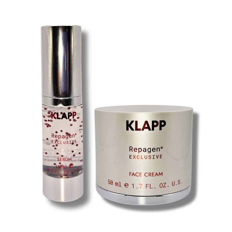 KLAPP Cosmetics - Repagen Exclusive Skin Care Set - Christmas 2024 (Global Anti-Age Cream 50 ml + Serum 15 ml)