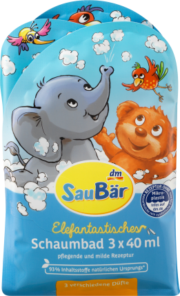 Sauner Elefantastic bubble bath 3x40ml, 120ml