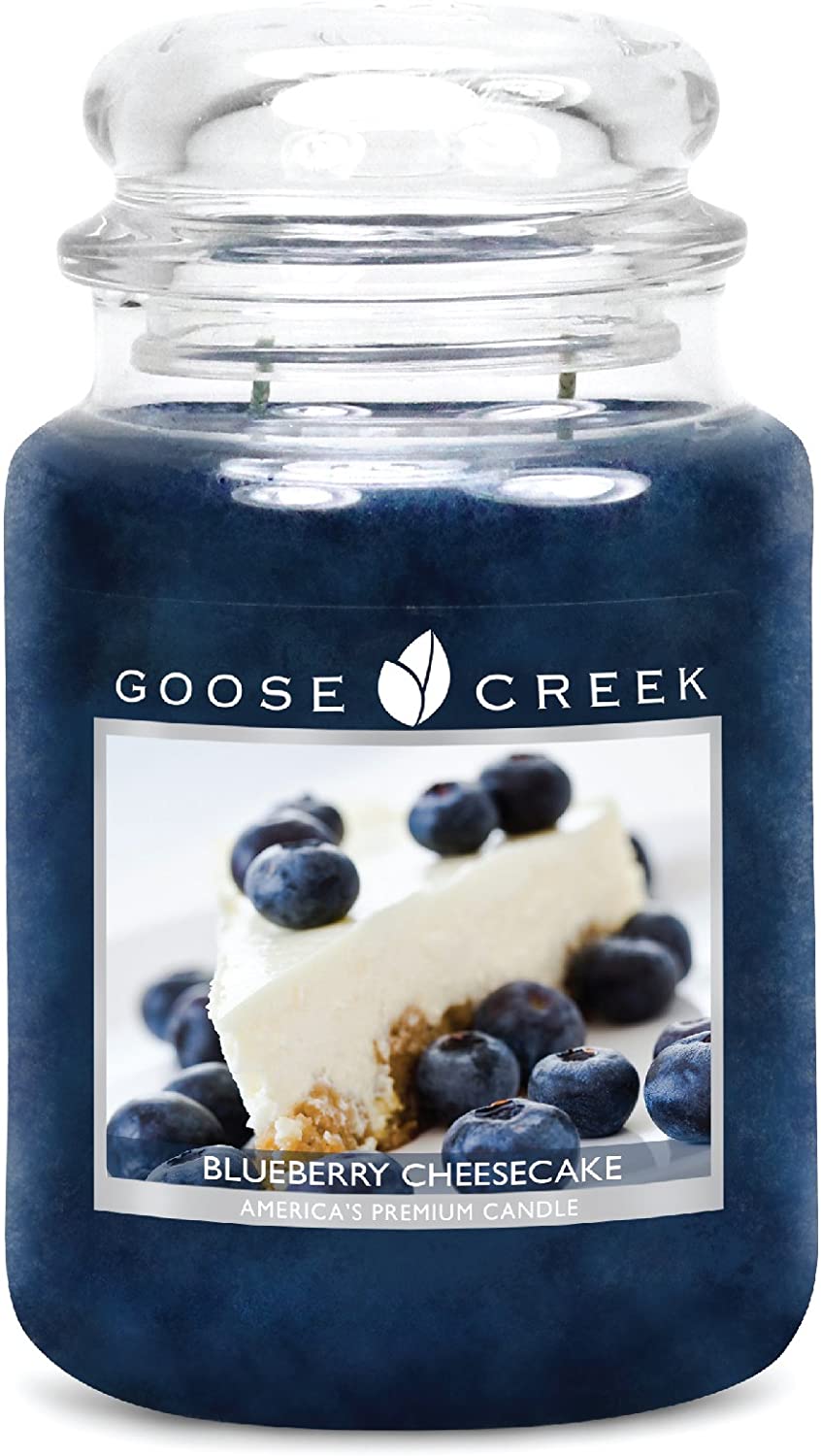 Goose Creek Large Jar Scented Candle, Blueberry Cheesecake 24oz (680g)