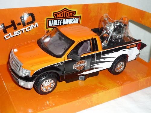 Maisto HarIey Davdson Maisto Model Car Ford F150 F-150 Stx Pick Up 2010 Hariey Davdson White Oran