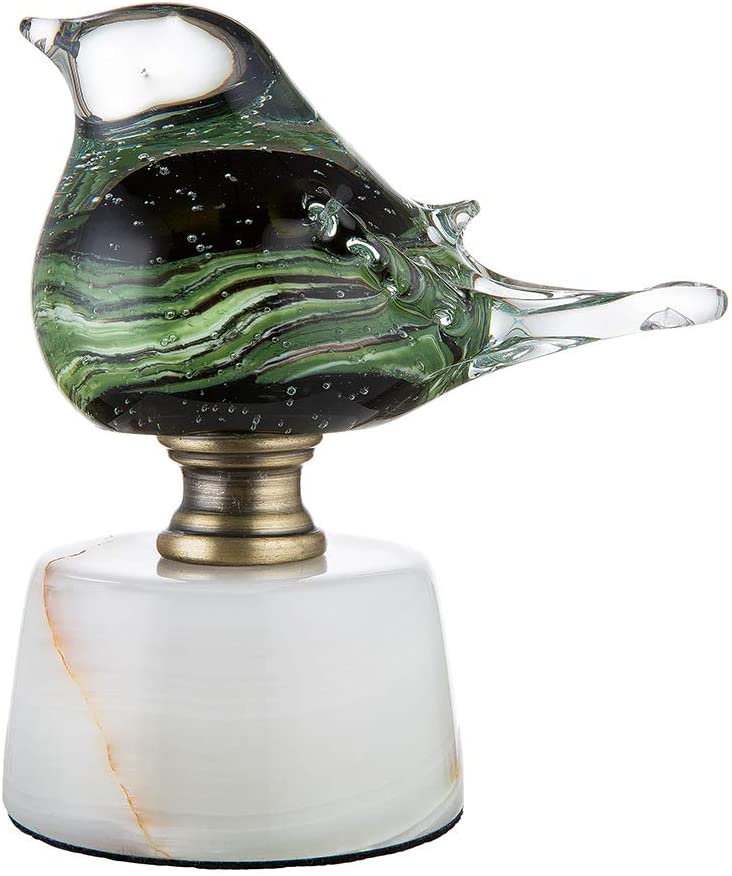GILDE GLAS art Bird Figurine Glass Gifts for Women Garden Decoration 15 cm