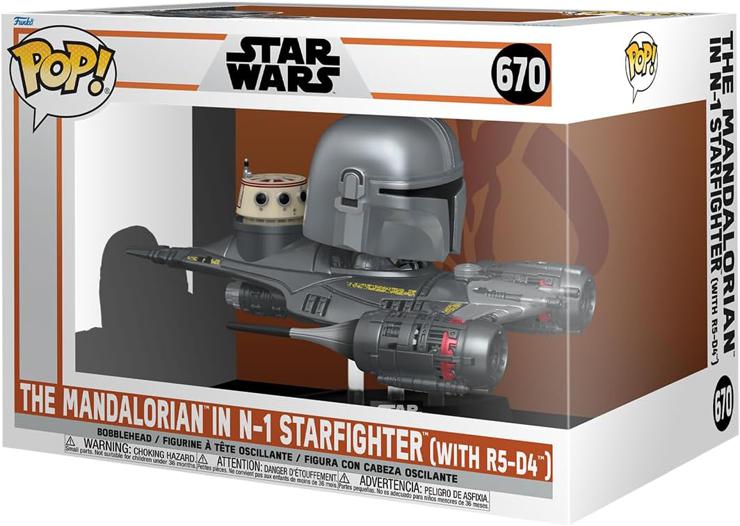 Funko Pop! Rides: Star Wars: The Mandalorian S9 - Mandalorian in N1 Starfighter - Vinyl Collectible Figure - Gift Idea - Official Merchandise - Toys For Children and Adults - TV Fans