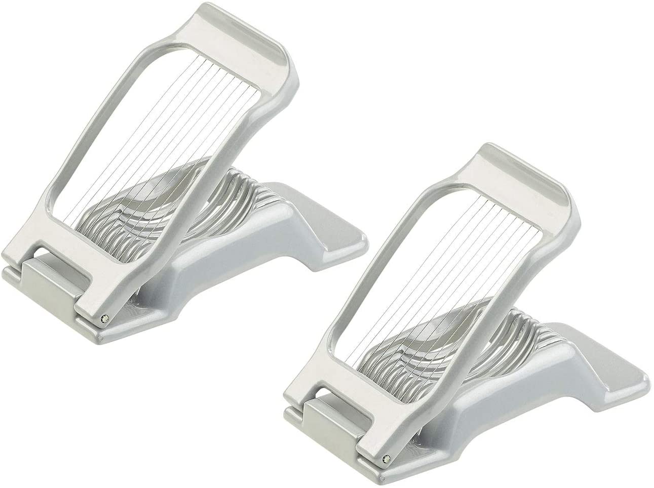 ROSENSTEIN & SOHNE Rosenstein & Söhne Folding egg cutter: set of 2 full metal egg cutters with 10 stainless steel wires (egg cutter made of metal)