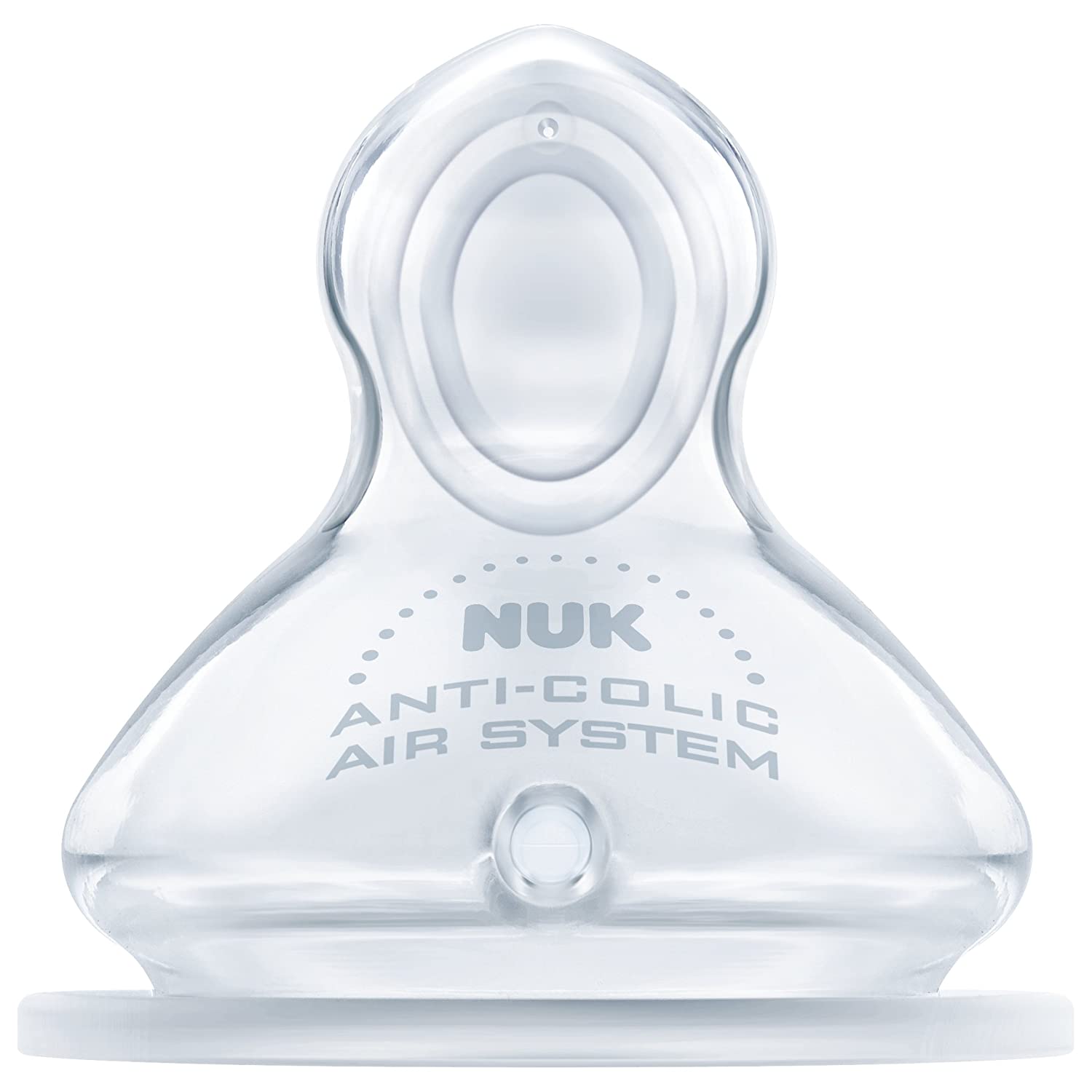 NUK First Choice+ Baby Teat 0-6 Months Silicone Teat with Small Hole transparent