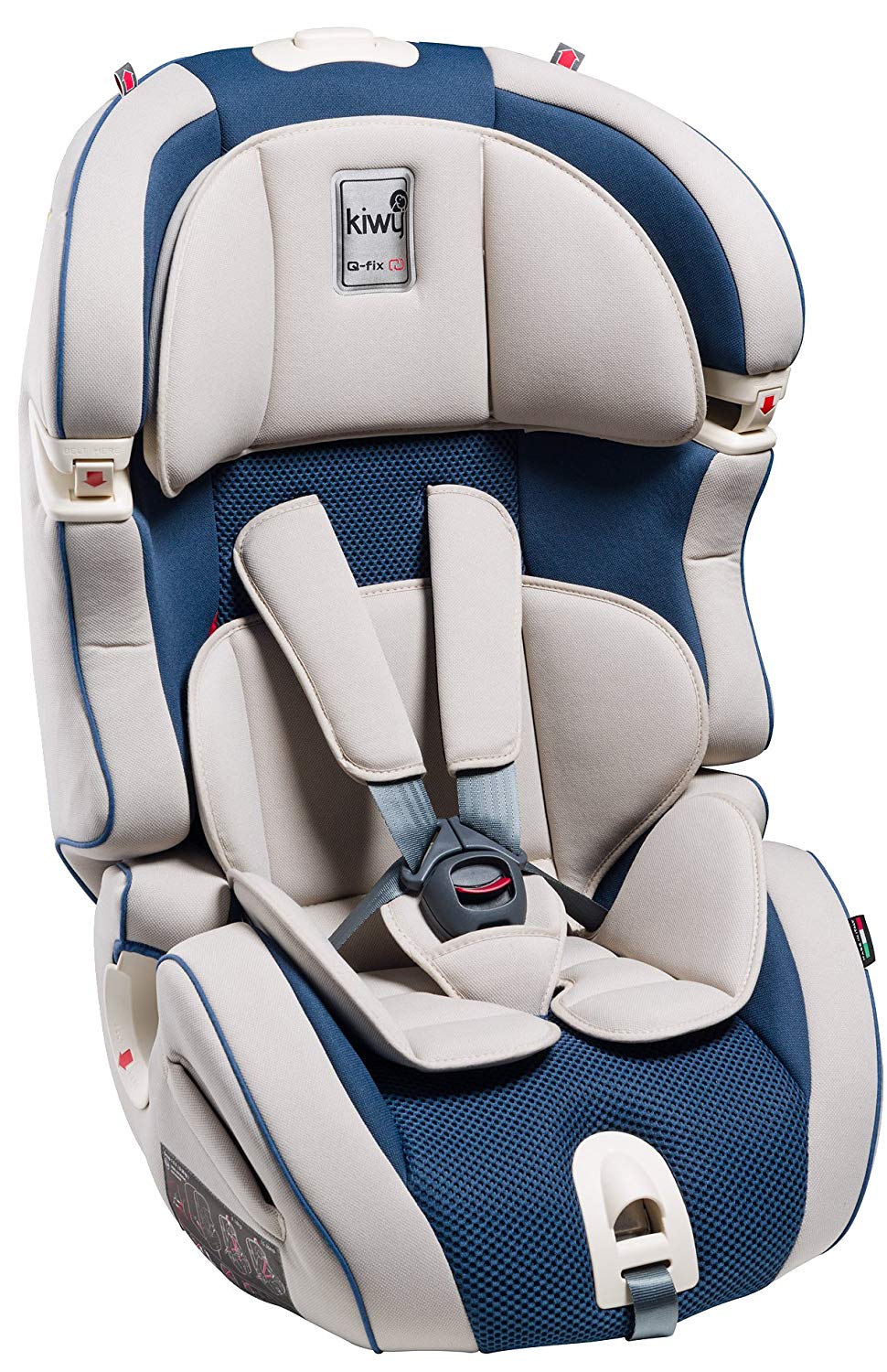Kiwy SLF123 Q (14103KW06B Child Car Seat Group 1/2/3 9-36 kg with Q-Fix Adapter for Isofix Child Car Safety Seat ECE R44/04, Ocean