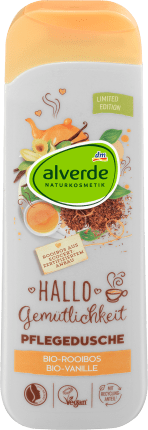 alverde NATURKOSMETIK Shower gel Hello Cosiness, Organic vanilla, Organic Roiboos, 250 ml