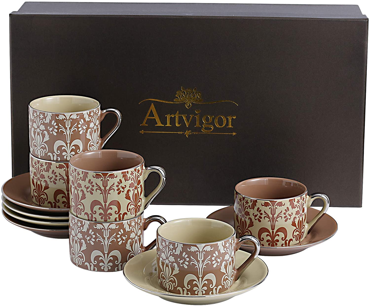 Artvigor porcelain coffee set