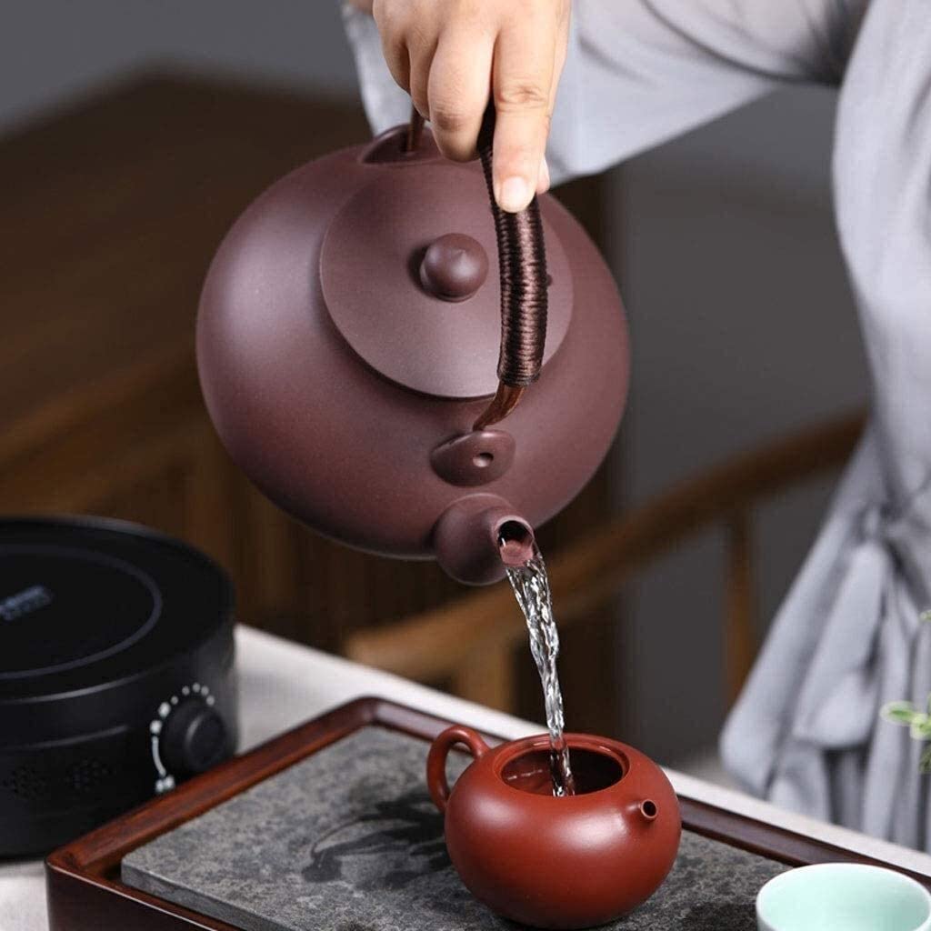 Kessel Ceramic Gas Purple Clay Pot Handmade Teapot Electric Cooker Tea Machine High Temperature Stone Scoop Pot Uomun (Colour: A)