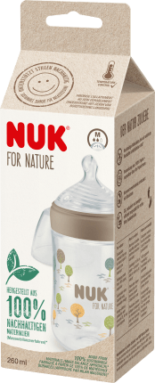 NUK Baby bottle for Nature Silicone, Gr. M, brown, 0-6 months, 260ml, 1 pc